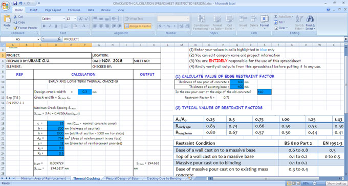 How to measure crackwidth caused by bending