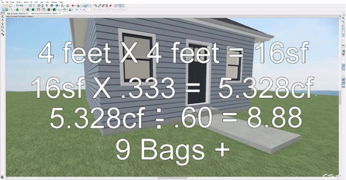 How much Concrete is required for a 10 X 10 Slab?