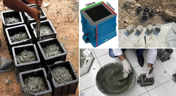 Methods of concrete cube test