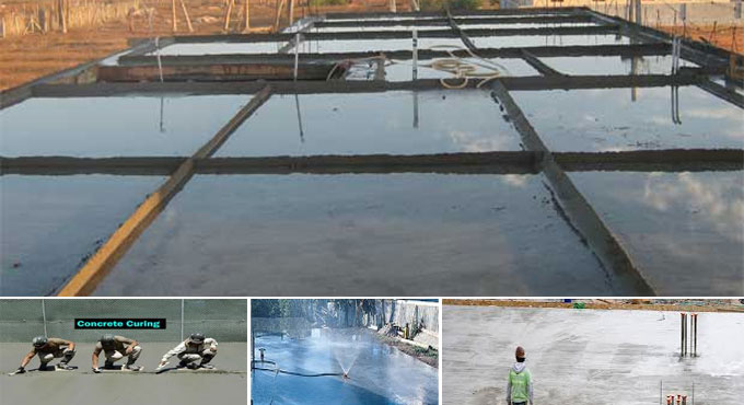Steps required to safeguard newly placed concrete curing time