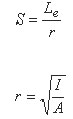 Calculation of buckling for pinned column