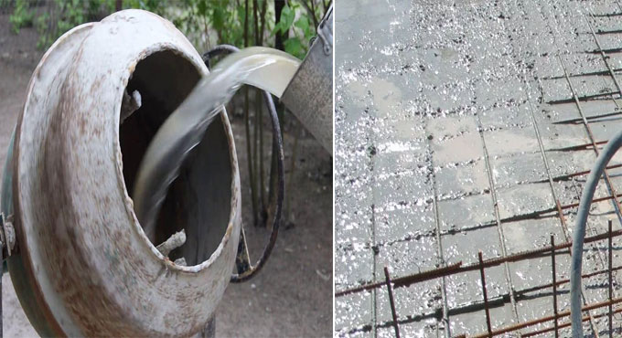 Effects of too much water in concrete