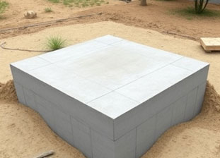 Flat Plate Type Raft Foundation
