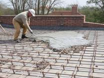 Pouring the concrete