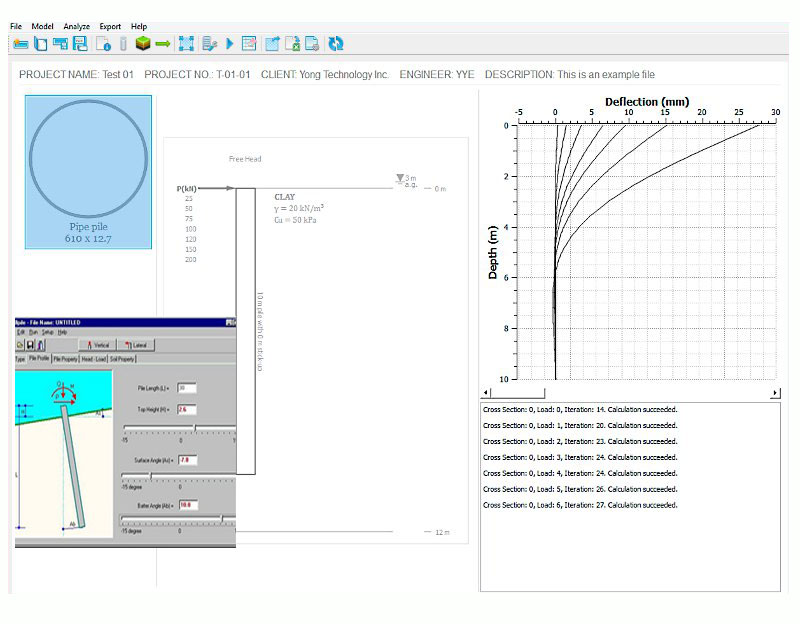 PyPile- a pile analysis software program
