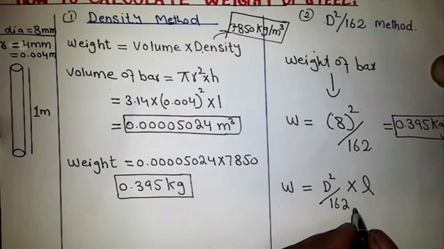 Detailed process for measuring weight of steel