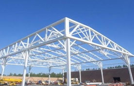 Tubular Steel Monitor Roof Truss