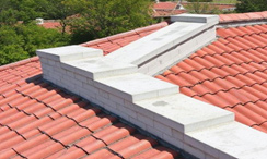 Stepped Parapet Wall