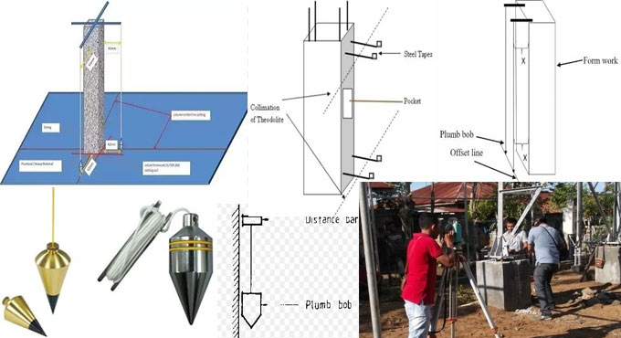 How to examine verticality of structure throughout building construction