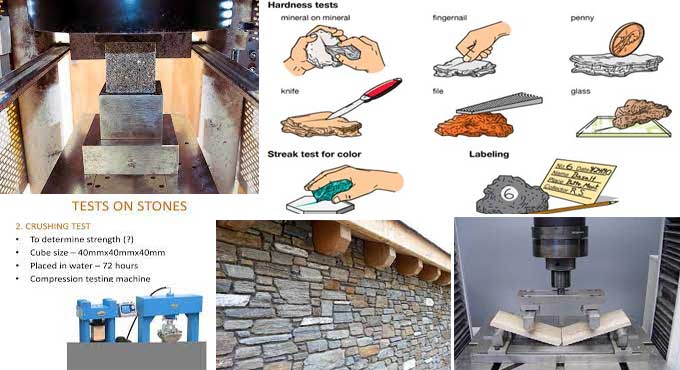 Types of Tests on Stones