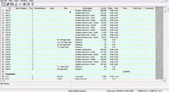 16 Chief Architect Overview Cost Estimating