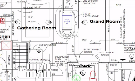 Interpreting blueprint and floor plan