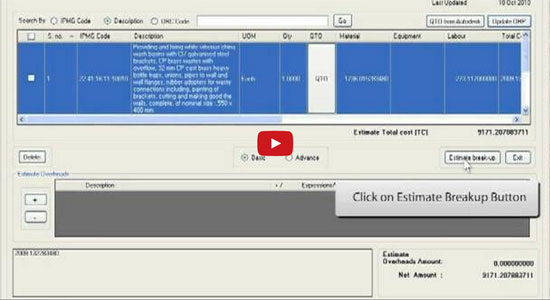 Apply cost index and market rate in estimate